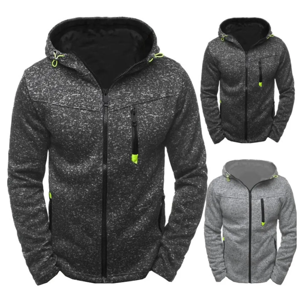 Hooded sweatshirt jacket mens hotsell