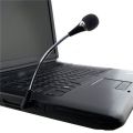 Stereo Flexible Notebook Mobile Phone Studio for Laptop PC 3.5mm Small Desktop Mini Black Plug Microphone Mic. 