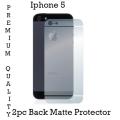 2Pcs Iphone 5 Back Matte Protector For Apple Iphone 5s. 