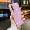 YIWESAN For Infinix Note 12 G96 Case Candy Color Luxury Plating Back Cover Side Edge Square Casing Full Lens Camera Protection Shockproof Soft Phone Cases. 