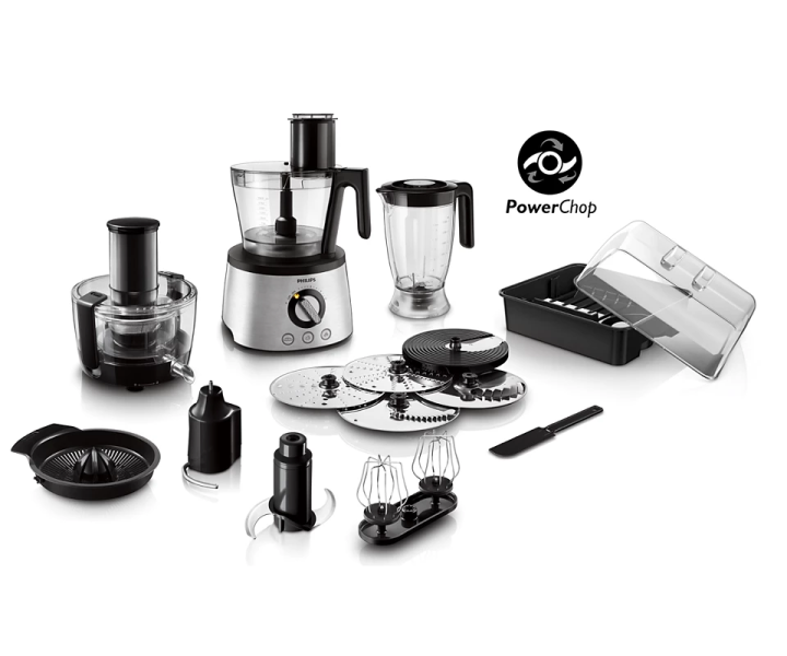 Philips Avance HR7778/01 Food Processor – 1300W Power, Versatile 4-in-1 Kitchen Solution