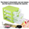3 Layer Mini Drawer For Storage Set Desk Home Space Saving Jewelry Makeup Box Saver For Kids Miscellaneous Items Plastic 5x4x3 inches. 