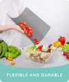 1 Pcs Flexible Cutting Boards Set for Kitchen Extra Thick BPA-Free TPU Plastic Cutting Mats, Non-Slip, Multi-Color Chopping Board With Easy-Grip Handles, Ideal For Cooking, Food Prep & Serving Chop Board Mat Cutting Sheets Bendable Chopping Mat. 