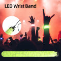 LED Bracelet Wide Application LED USB Charging Outdoor Sports Slap Luminous Wrist Light. 