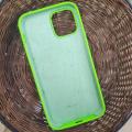 Neon Green Silicone Back Cover for iPhone - Anti-Shock, Soft Case for All iPhone Models. 