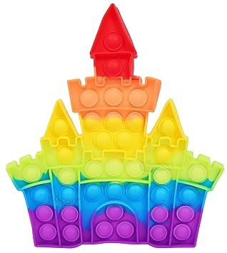 Big push popit toy castle square excellent quality silicon material 100 pops 20 cm