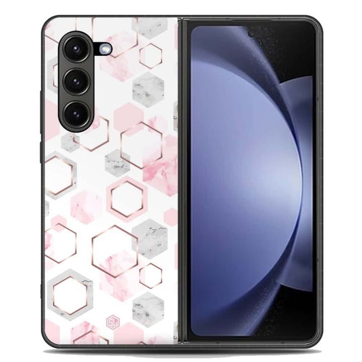 Stylish Marble Series Soft Phone Case - Metal Case - Design 4 - Samsung Galaxy Z Fold 6 5G