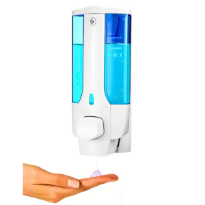 Soap Dispenser bottle Touch soap dispenser set for kitchen sink wall mounted for bathroom, washroom wash rooms foaming liquid hand soap dispenser manual with free wall mounted feature 400ML Farpood Vilma
