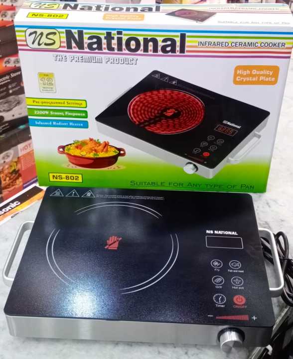 2200w stainless steel shell single burner cooktop national infrared cooker ceramic electric stove