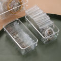 50/84/160Pcs Transparent Jewelry Storage Book With Buckle / High Quality Crystal Jewelry Anti-Rust Ziplock Sealed Bag / Dustproof Anti-oxidation Clear Jewelry Storage Box. 