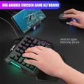 V100 Multifunctional One-Handed Keyboard Left-Handed Suit Compact Mini Portable With Mobile Phone Artifact Backlit Gaming Keyboard. 