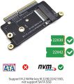M.2 NVME SSD Convert Adapter for SSD Mac Book Pro 2016-2017 A1708 – Connector 22 + 34 Points. 