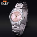 New NARY/ Nerui Women's Watch Lady Temperament Diamond-Embedded Simple Waterproof Quartz Watch 124. 