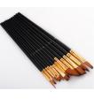 Modycon 12 pcs set Paint brushes set with Bags-canvases painter's palette set for drawing Paint Portable stationery. 