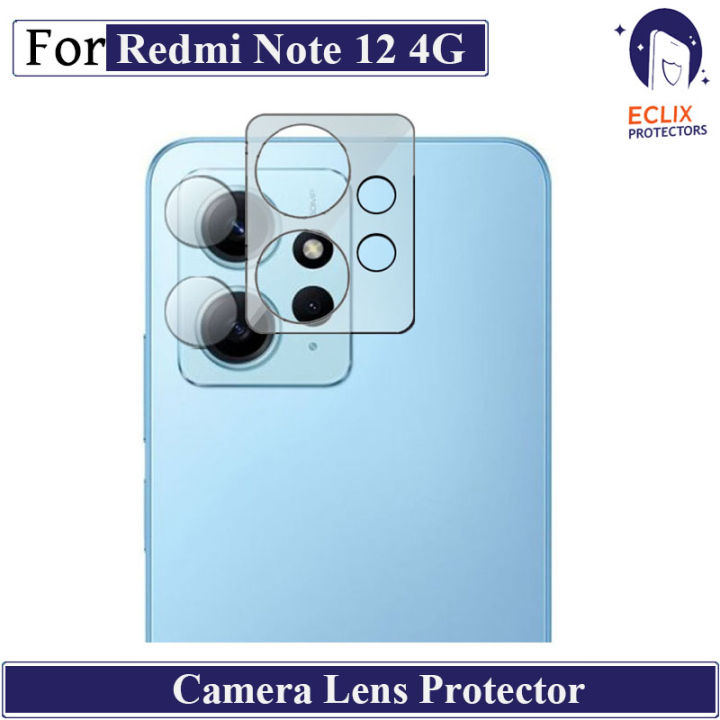 ECLIX PROTECTORS Back Camera lens Glass For Xiaomi Redmi Note 12 4G Film Protector 9H  - Transparent
