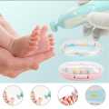6 in 1 Baby Nail Trimmer Portable Electric Baby Manicure Pedicure Nail Clippers Infant Newborn Baby Nail Cutter with LED Light Suitable for Newborns, Adults or Toddlers. 