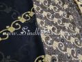 Design-1 Brown Ajrak Embroidered 3 piece Unstitched Dress. 