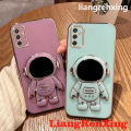 Casing Tecno Pova 4 Pro Tecno Pova 4 4G 2023 back cover phone case softcase electroplated silicone shockproof protector smooth protective bumper cover new design astronaut with Holder ddyhy02. 