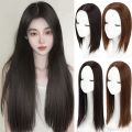 Middle Part Topper Hairpiece Heat Resistant Fiber Hair Extension Synthetic Long Straight Hair Clip-In Natural Invisible Clourse Hairpieces Women. 