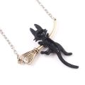 Rj Anime Kiki's Delivery Service Necklaces Cute Kiki Black Cat Jiji Cosplay Pendants Choker For Girl Jewelry. 