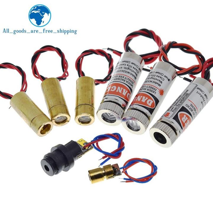 650nm 5mW Red Point / Line / Cross Laser Module Head Glass Lens Focusable Focus Adjustable Laser Diode Head Industrial Class