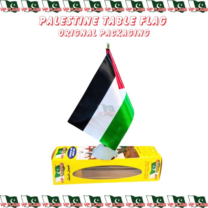 Palestine Table Flag (Small marble base) All Countries Flags Available,