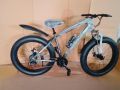 Fat Tyre Bike by PLUS - Adventure Redefined, 21 Speed, Shimano Gears, Front shock double disk 10 gears, 26 Inches, Aluminum Frame. 
