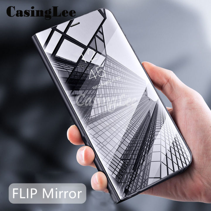 For Samsung Galaxy A13 4G Phone Case Smart View Cosmetic Mirror Cases Back Flip Cover for Samsung A13 4G Back Cover