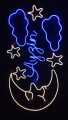 CUSTOMIZED MOON STAR Neon Sign LOGO with Name for Wall Available in Blue/ICE BLUE/Pink/Purple & Red Color with Thick Acrylic Support - Shockproof Neon Light for Room Decoration Wall Art/Decor with High Durable Packing. 
