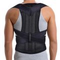 2021 Black Posture Corrector Scoliosis Back Brace Spine Corset Belt Men Shoulder Therapy Support Poor Posture Correction Belt. 