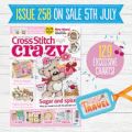"Cross Stitch Crazy"  issue 258 with luggage tag kit for crafting. 