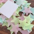 Pack of 200 - 3D Stars Glow In The Dark Wall Stickers. 