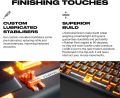 FNATIC STREAK65 - Compact RGB 60 Gaming Mechanical Keyboard - Speed Switches - 65% Layout (60 65 Percent)- Low Profile - Esports Keyboard (US Layout, QWERTY). 