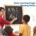 Telescopic Extendable Pointer Foldable Hand Pointer Finger Design Pointer Mini Stick Teacher Training Stick Classroom early educational stick Blackboard pointing tool. 