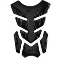 Bike / Motorcycle Oil Gas Fuel Tank Pad Protector Fish Bone Sticker 3D Gel Type Black. 