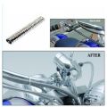 Chrome Flexible Cable Cover for Motorcycle Universal. 