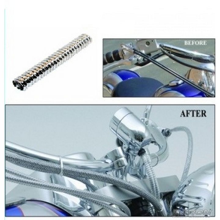 Chrome Flexible Cable Cover for Motorcycle Universal