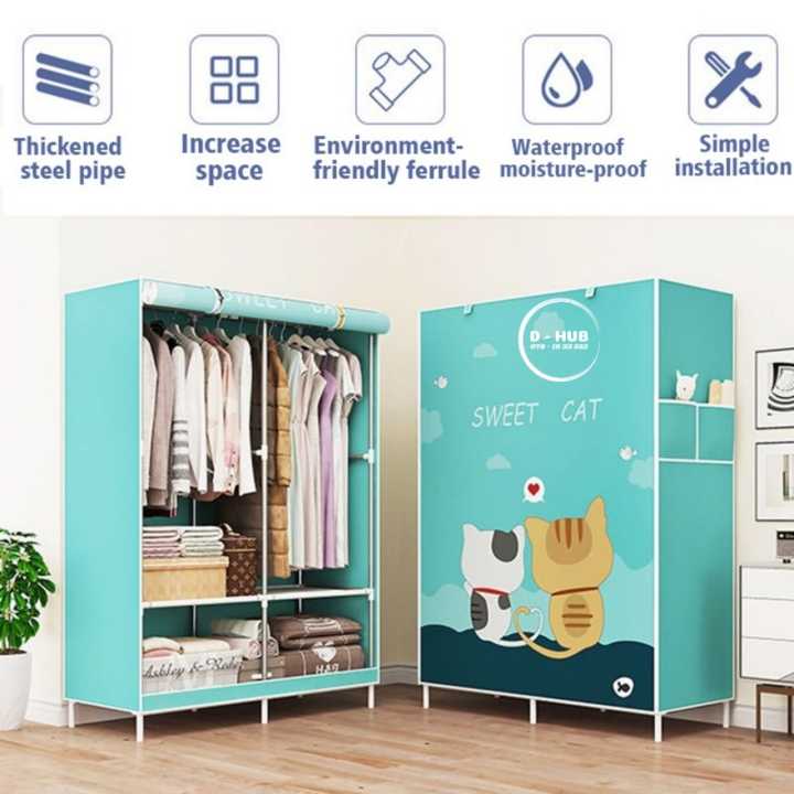 HT%20%20Non-woven%20Cloth%20Wardrobe%20Folding%20Portable%20Clothing%20Storage%20Cabinet%20Dustproof%20Cloth%20Closet%20Simple%20Bedroom%20Multipurpose%20150*70*45%20-%20Image%203