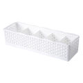 【BestGO】5 Grids Wardrobe Storage Box Basket Sock Storage Box Underwear Organizer Bra Underwear Storage Box Plastic Container Organizer. 