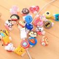 Cartoon USB Cable Protector I-P-h-0-ne/Android/Hands Free Charger Data Cable line savior. 