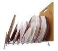 Stainless Steel Plate Rack & Dish Rack Holder for 8 Dish Stainless Steel Kitchen Rack - 10 Inches. 