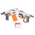 Pack Of 2 Echo J-14A Retaliator 4 In 1 Blaster N-strike Elite 2.0 Toy Battle Nerf _gunn Refill Clip Darts Bullets_ Rapid Fire_ Sports Shooting_ Practice Nstrike_gun For Kids, Enjoy Space Wars_ Strike Foam Blasters_ Toys Best Gift For Players Kid Children. 