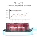 Portable Men and Women Hair Straightening Curler Brush Fast Heating Straightener Comb Multifunctional Portable Brush Styling Tools for Home and Travelling. 