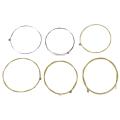 6 Metal Strings for Acoustic Guitar 1 Meter 1M New. 