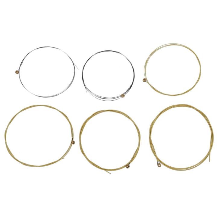 6 Metal Strings for Acoustic Guitar 1 Meter 1M New