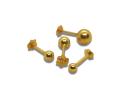 Ball Nose Pin in Pure Gold | Stud Nose Pin-Gold-Simple and Elegant Designs. 
