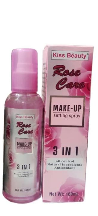 Kiss Beauty Rose Care Makeup Spray 3 in 1 Setting Spray Formula