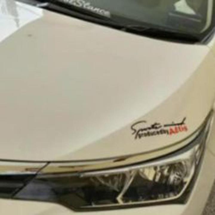 Sports Mind Produced by ALTIS Car Sticker for Car Bonnet and Body BLACK RED