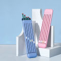 8 in 1 Pens Storage Box With 5 Pencils 1 Eraser and 1 Ruler Kawaii Stationery Storage Box Desk Organizer School Supplies Gifts. 