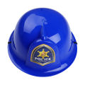 Kids Dress Up Party Hat Pretend Play Fireman/Police Helmet Funny Halloween Cosplay Costume Plastic Construction Cap Photo Props. 
